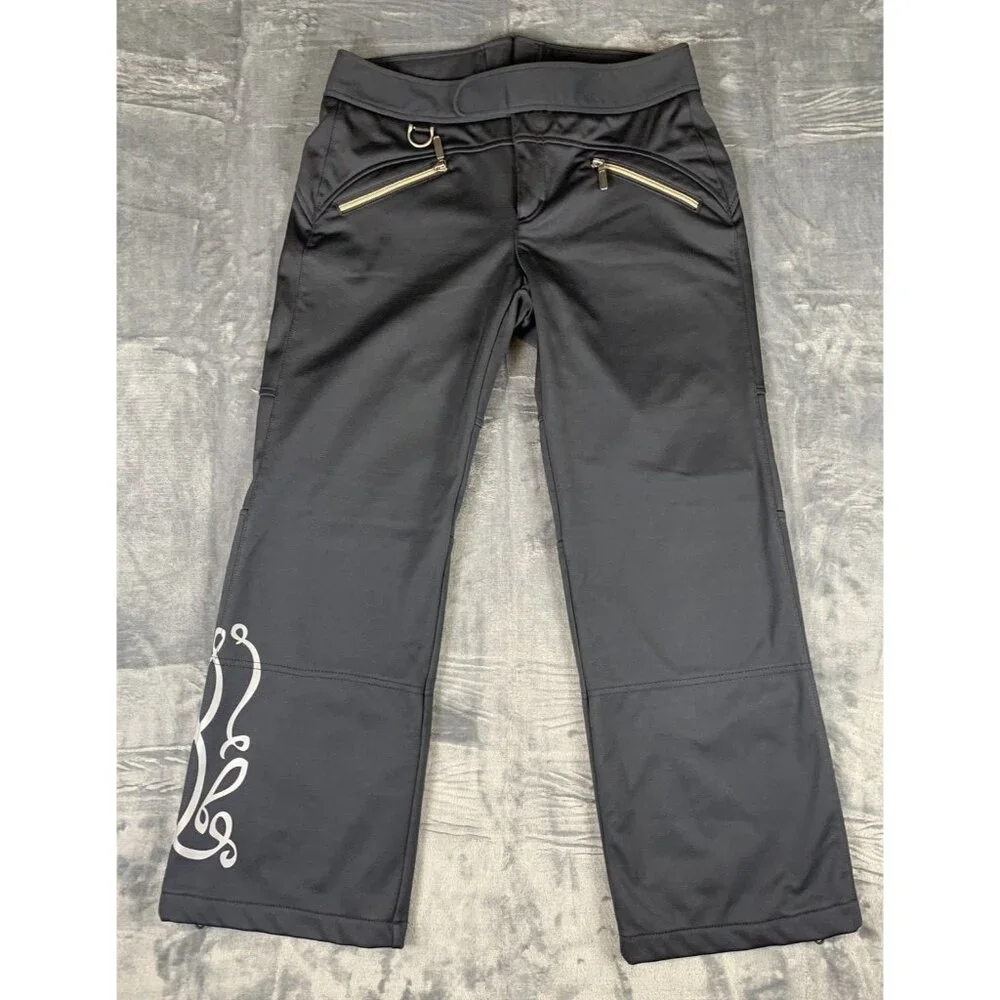 Athleta Women’s Size 10P Black Ski Snowboard Soft Shell Lined Pants - Picture 1 of 14